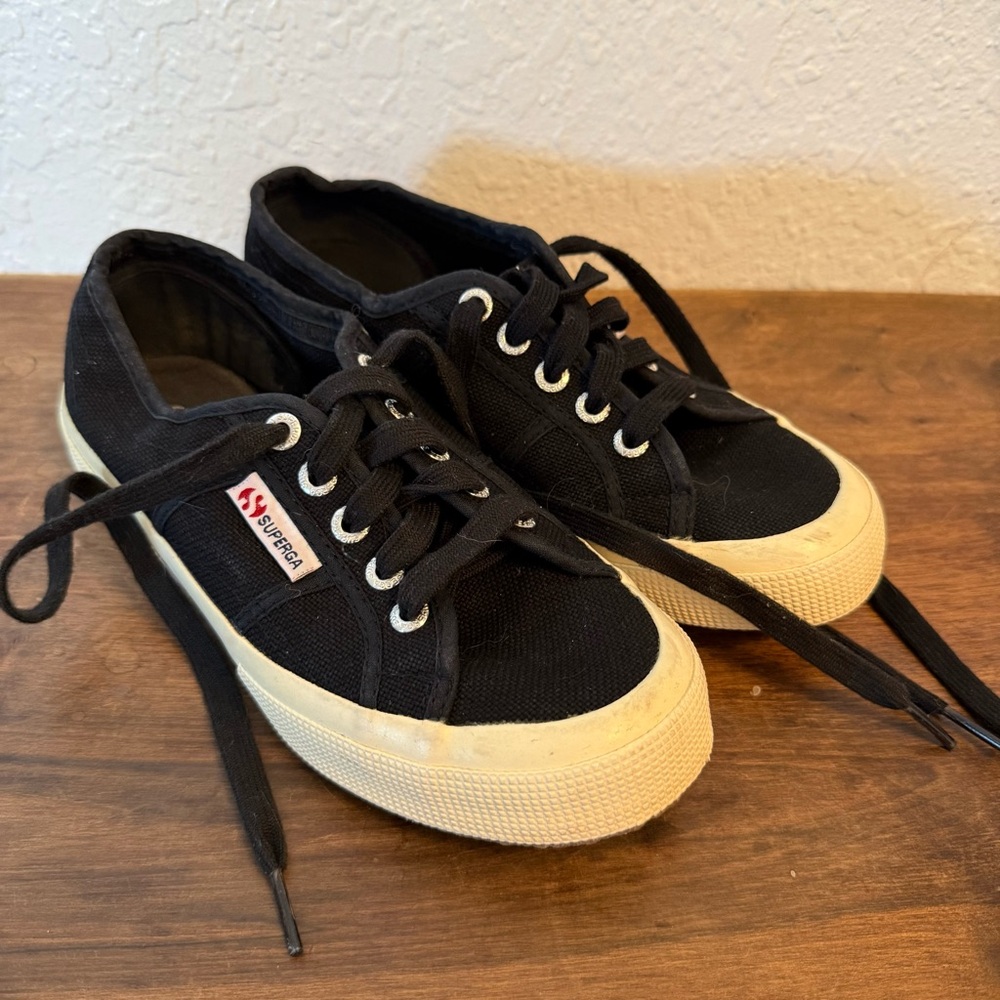 Superga Black Cotu Classic Low-Top Sneakers